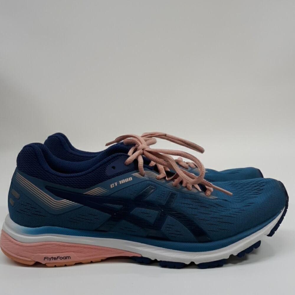 Asics DuoMax‎ GT-1000 FlyteFoam Running Shoe Women's Size 9 Blue & Pink